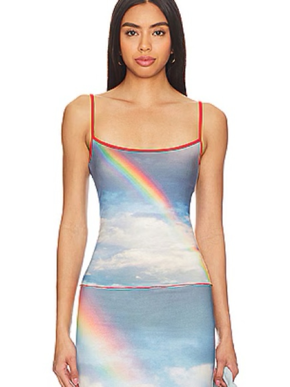 Tyler mcgillivary Rainbow Sky Print Spaghetti Strap Cami size small